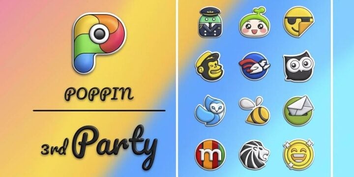 Poppin icon pack mod