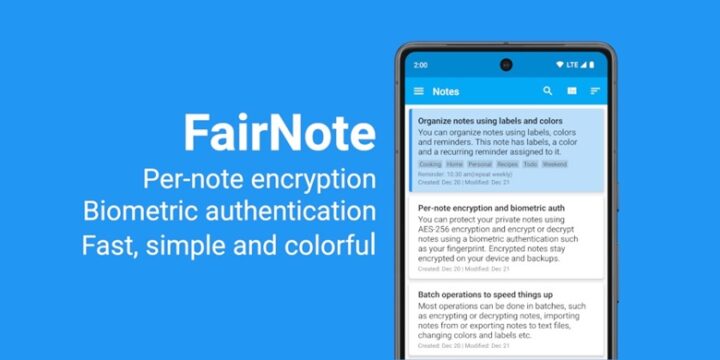 FairNote - Fast Notepad Notes