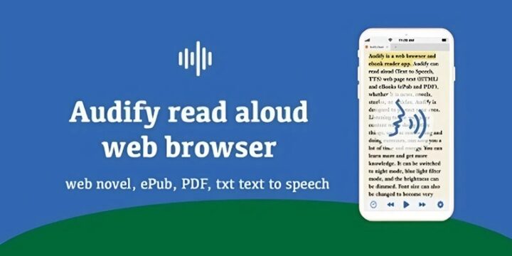 Audify read aloud web browser mod