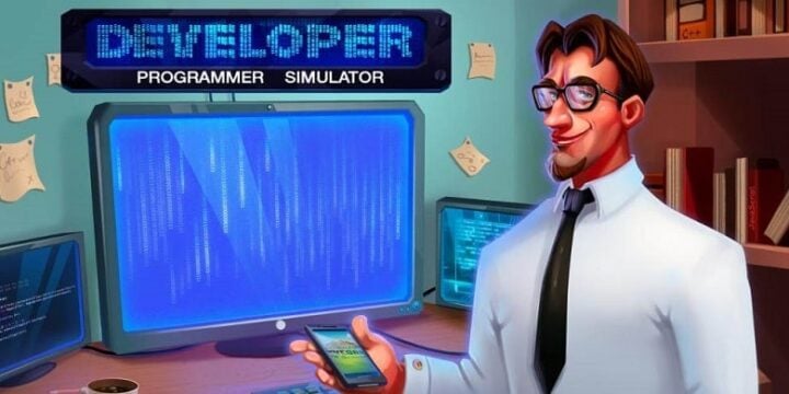 Hacker or Dev Tycoon Tap Sim