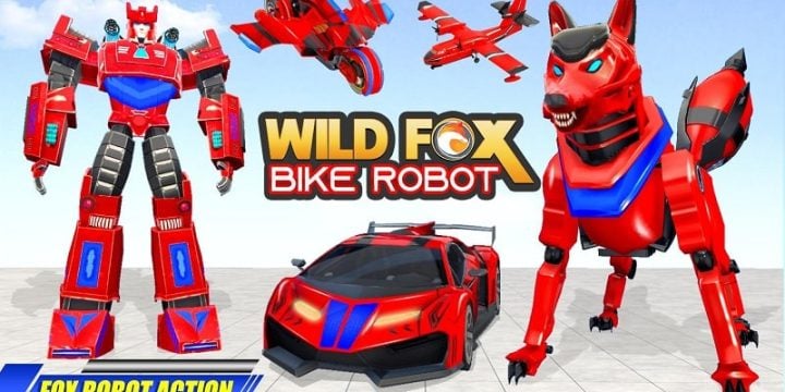 Fox Robot Transform Bike Game