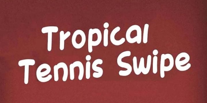 Tropical Tennis Swipe